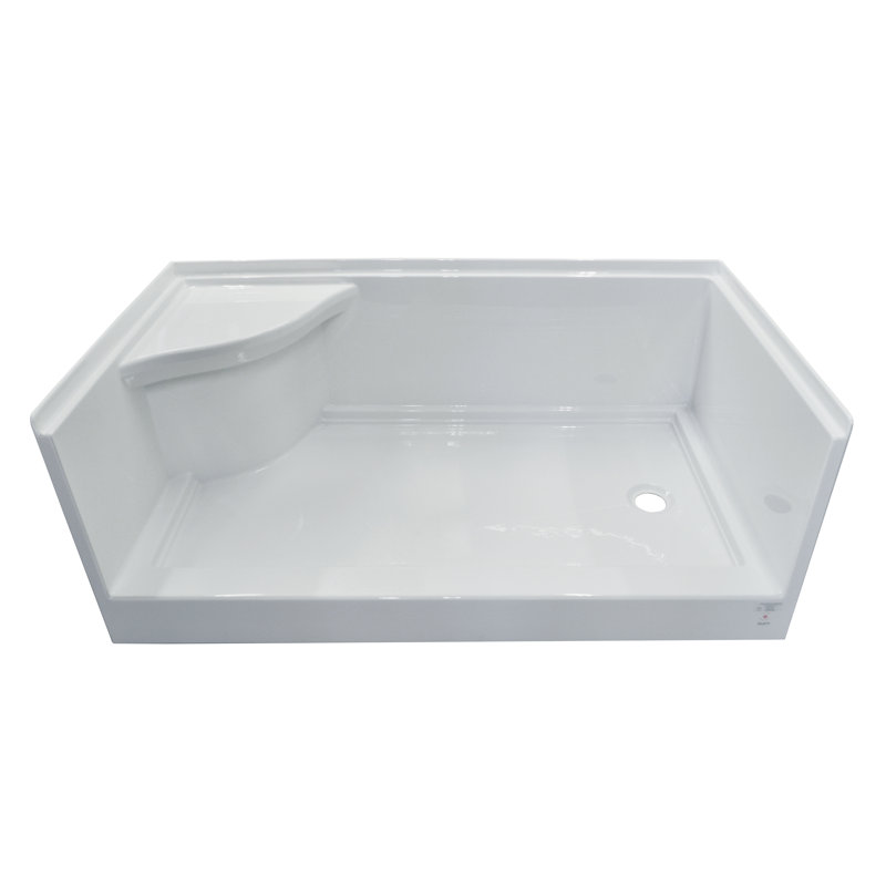 Valley Acrylic Ltd. Signature 60" W x 30" D Shower Base Wayfair